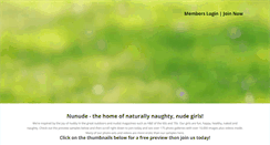 Desktop Screenshot of nunude.co.uk
